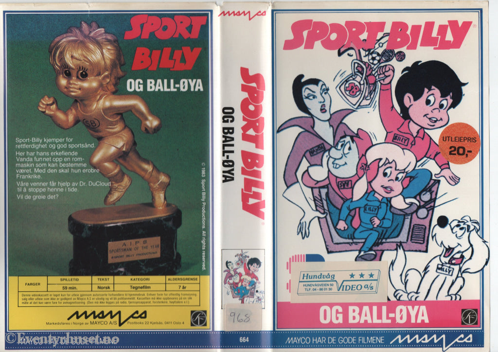Download / Stream: Sport Billy og Ball-øya. 1983. VHS Big Box. Norwegian subtitles. VHS