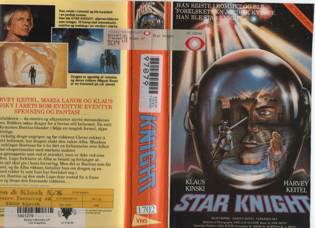Download / Stream: Star Knight. 1986. VHS Big Box. Norwegian subtitles. VHS