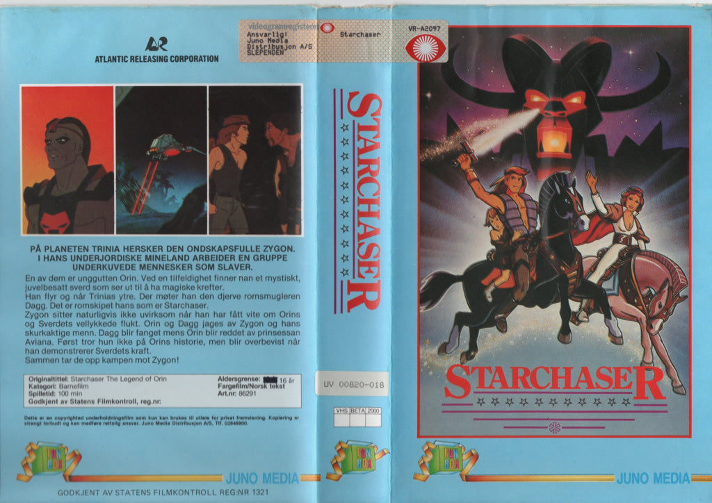 Download / Stream: Starchaser. VHS Big Box. Norwegian subtitles. VHS