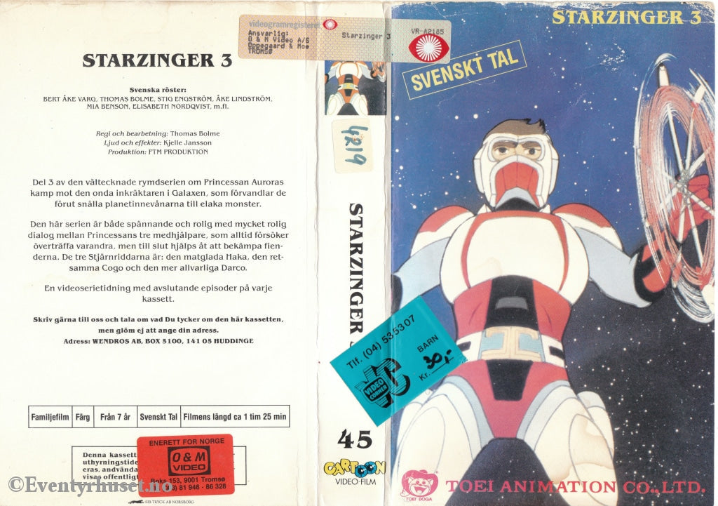 Download / Stream: Starzinger. Vol. 3. Vhs Big Box. Norwegian Distribution. Swedish Dubbing.
