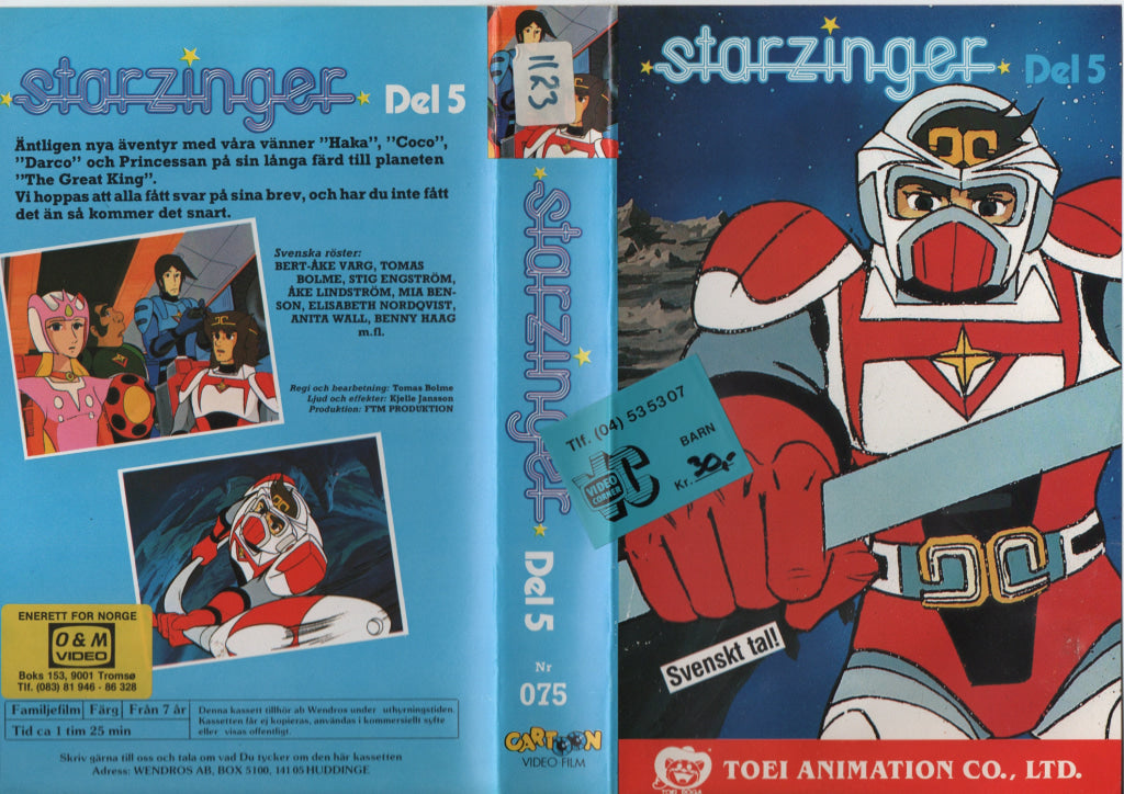 Download / Stream: Starzinger. Vol. 5. VHS Big Box. Norwegian distribution swedish dubbing. VHS