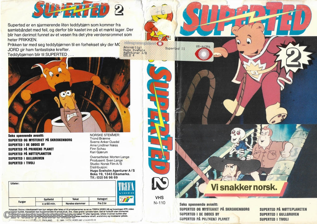 Download / Stream: Superted. Vol. 2. Vhs Big Box. Norwegian Dubbing.