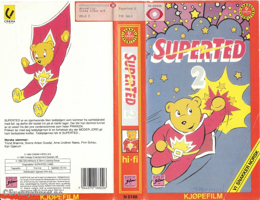 Download / Stream: Superted. Vol. 2. Vhs. Norwegian Dubbing. Vhs
