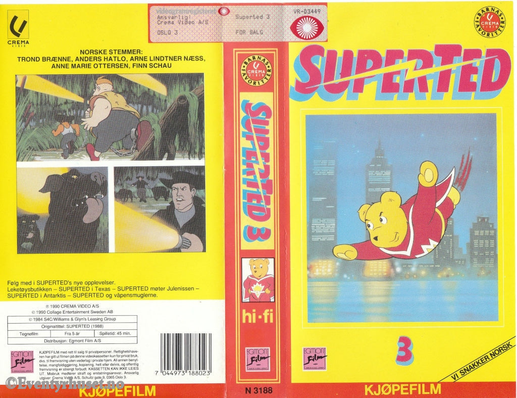 Download / Stream: Superted. Vol. 3. Vhs. Norwegian Dubbing. Vhs