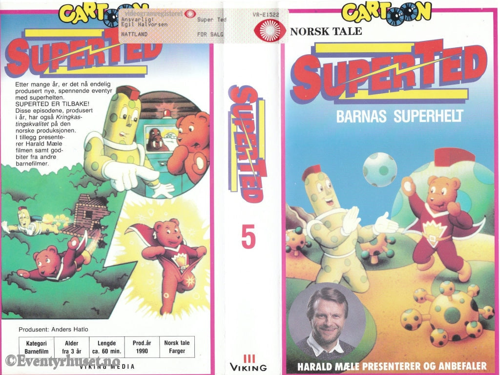Download / Stream: Superted. Vol. 5. Vhs. Norwegian Dubbing. Vhs