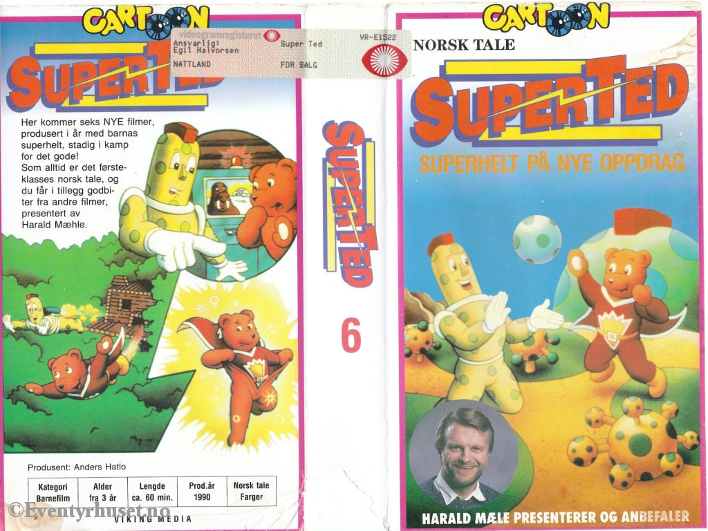 Download / Stream: Superted. Vol. 6. Vhs. Norwegian Dubbing. Vhs