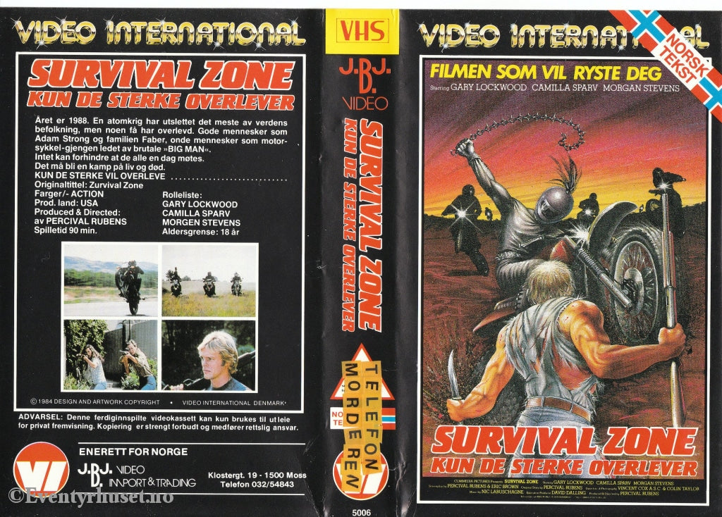 Download / Stream: Survival Zone. 1984. Vhs Big Box. Norwegian Subtitles.