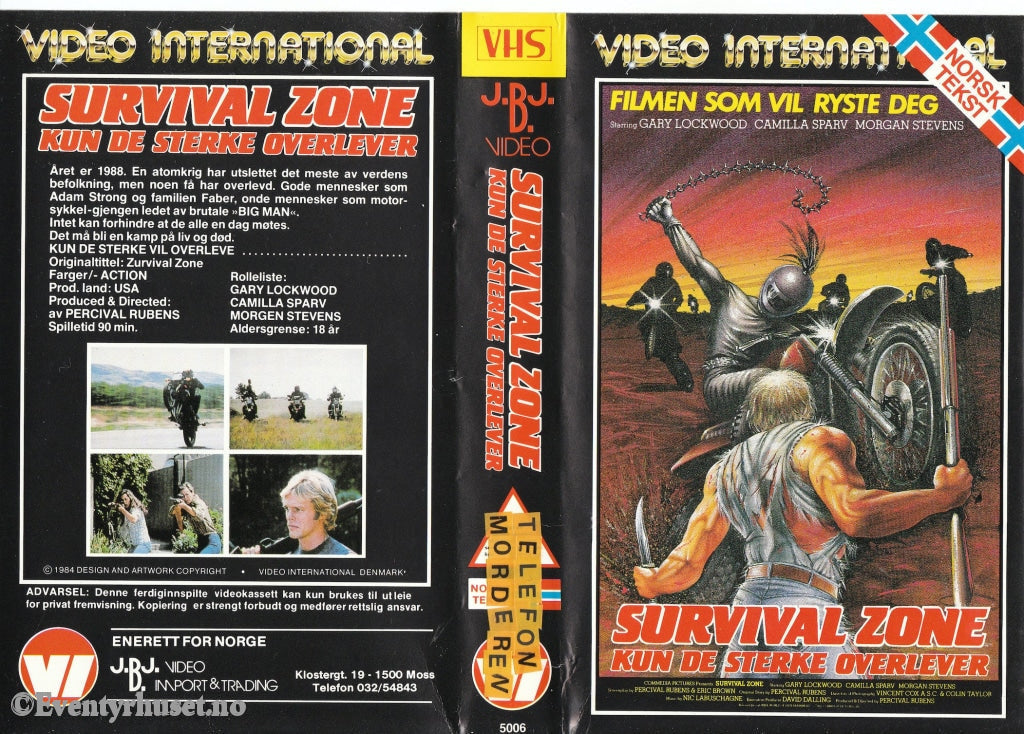 Download / Stream: Survival Zone. 1984. Vhs Big Box. Norwegian Subtitles.