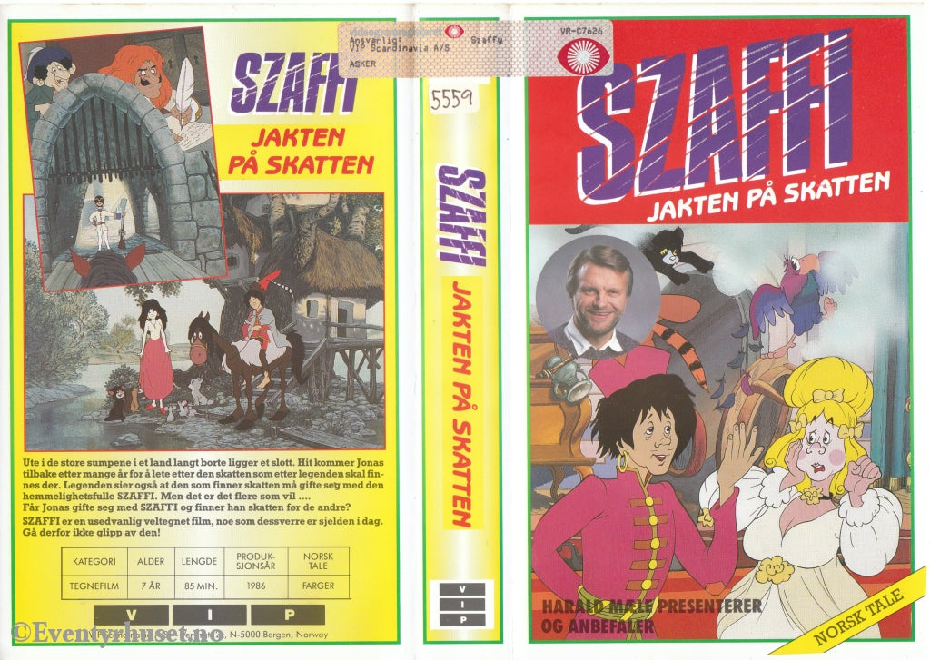 Download / Stream: Szaffi - Jakten På Skatten. 1986. Vhs Big Box. Norwegian Dubbing.