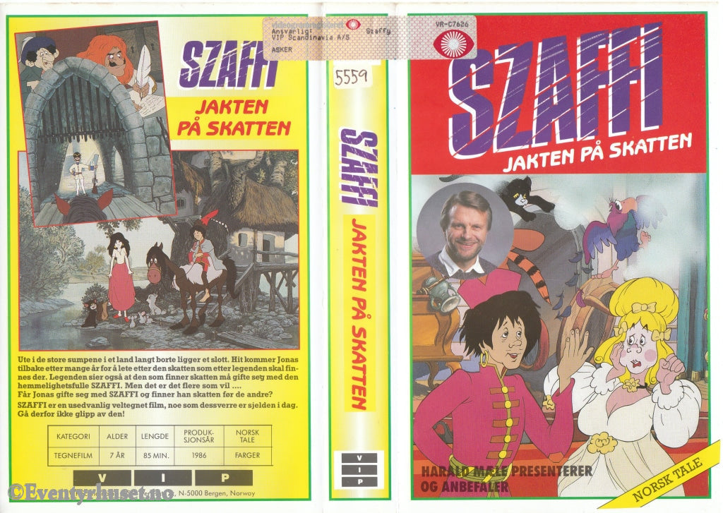 Download / Stream: Szaffi - Jakten På Skatten. 1986. Vhs Big Box. Norwegian Dubbing.