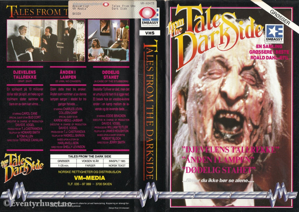 Download / Stream: Tales From The Dark Side. 1985. Vhs Big Box. Norwegian Subtitles.