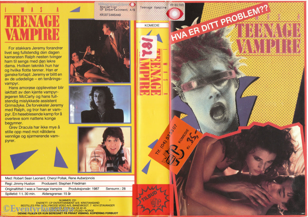 Download / Stream: Teenage Vampire. 1987. Vhs Big Box. Norwegian Subtitles.