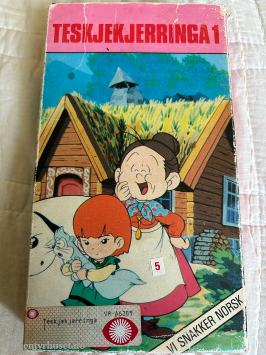 Download / Stream: Teskjekjerringa. Vol. 1. VHS SB Slipcase. Norwegian dubbing. VHS