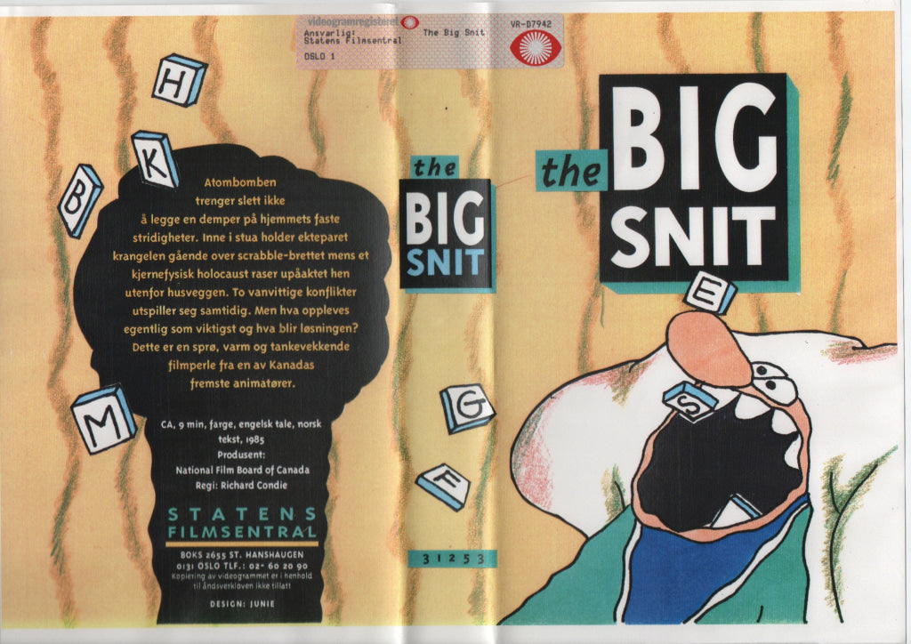 Download / Stream: The Big Snit. 1985. VHS Big Box. Norwegian subtitles. VHS