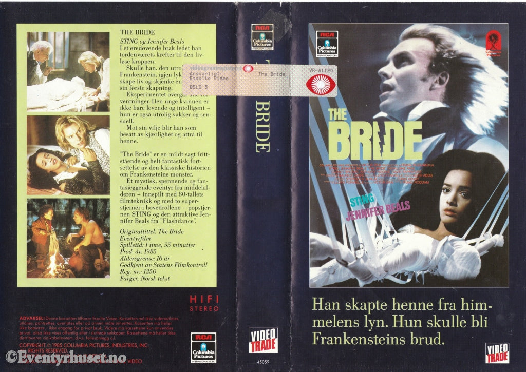 Download / Stream: The Bride. 1986. Vhs Big Box. Norwegian Subtitles.