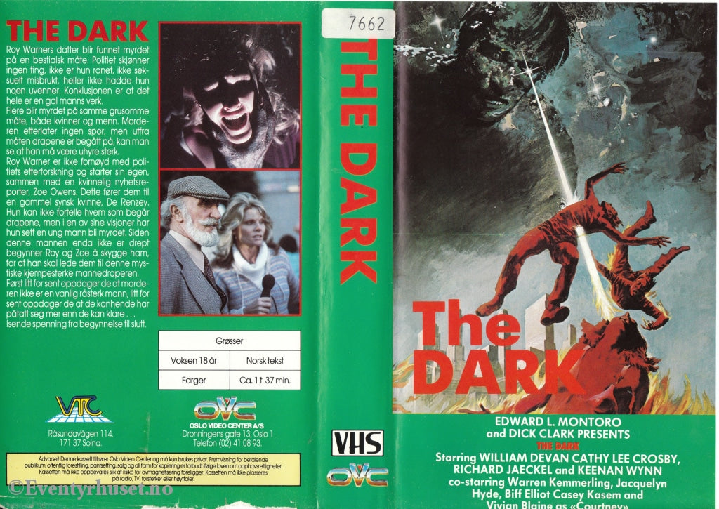Download / Stream: The Dark. 1979. Vhs Big Box. Norwegian Subtitles.
