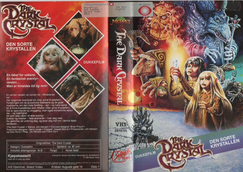 Download / Stream: The Dark Crystal. 1984. VHS Big Box. Norwegian subtitles. VHS