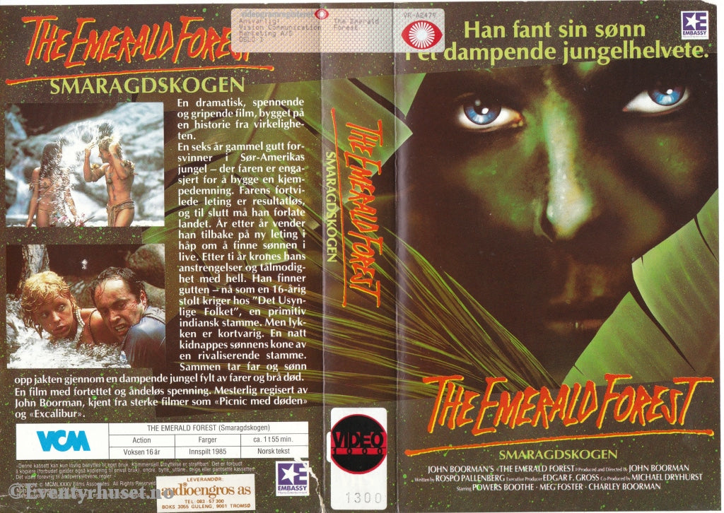 Download / Stream: The Emerald Forest. 1985. Vhs Big Box. Norwegian Subtitles.