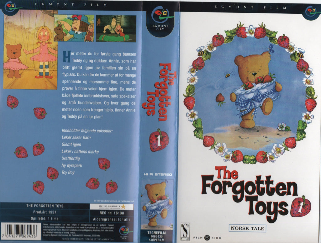 Download / Stream: The Forgotten Toys. Vol. 1. 1997. VHS SB. Norwegian dubbing. VHS