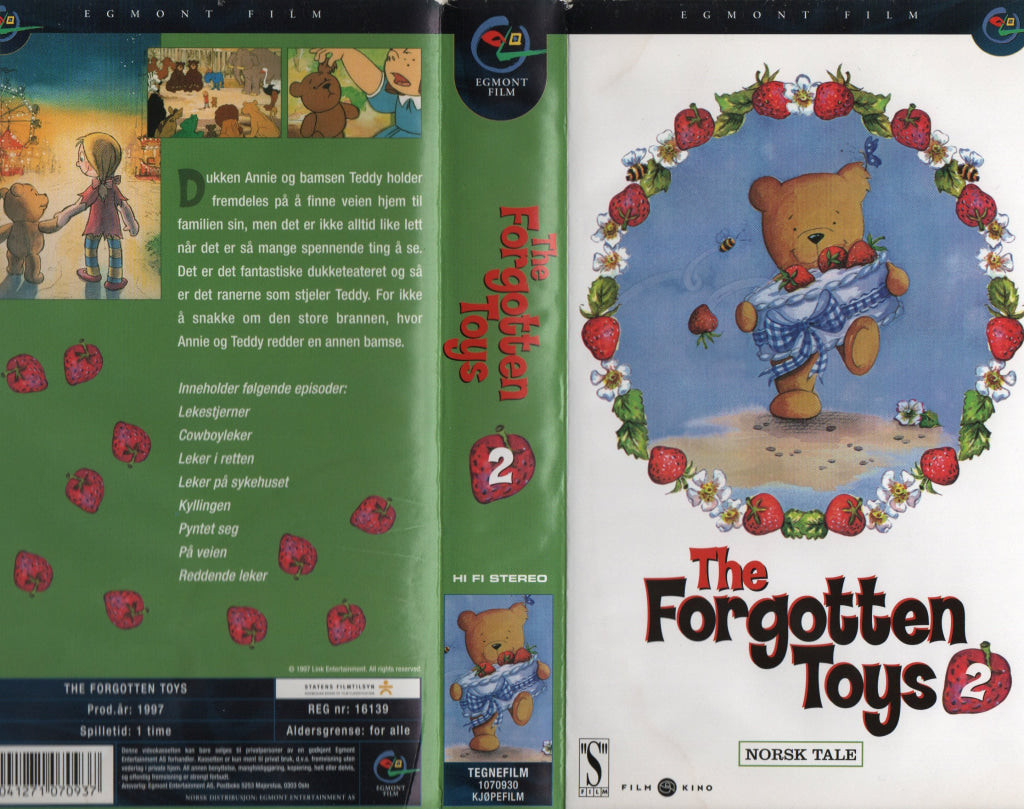 Download / Stream: The Forgotten Toys. Vol. 2. 1997. VHS SB. Norwegian dubbing. VHS