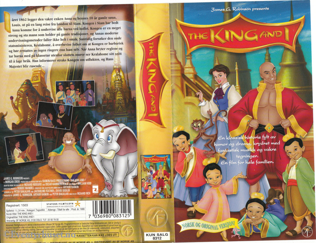 Download / Stream: The King And I. 1999. Vhs. Norwegian Dubbing Original Version. Vhs
