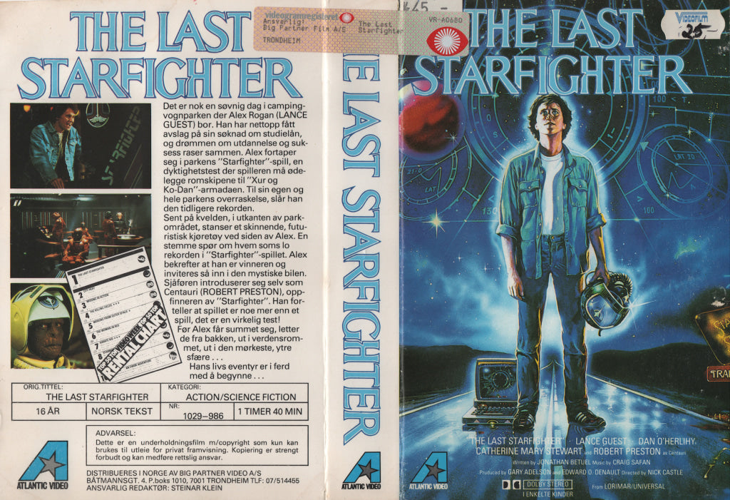 Download / Stream: The Last Starfighter. VHS Big Box. Norwegian subtitles. VHS