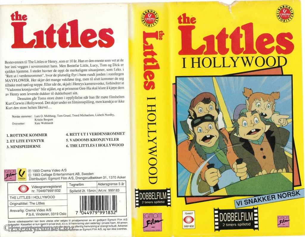 Download / Stream: The Littles I Hollywood. 1993. Vhs. Norwegian Dubbing. Vhs