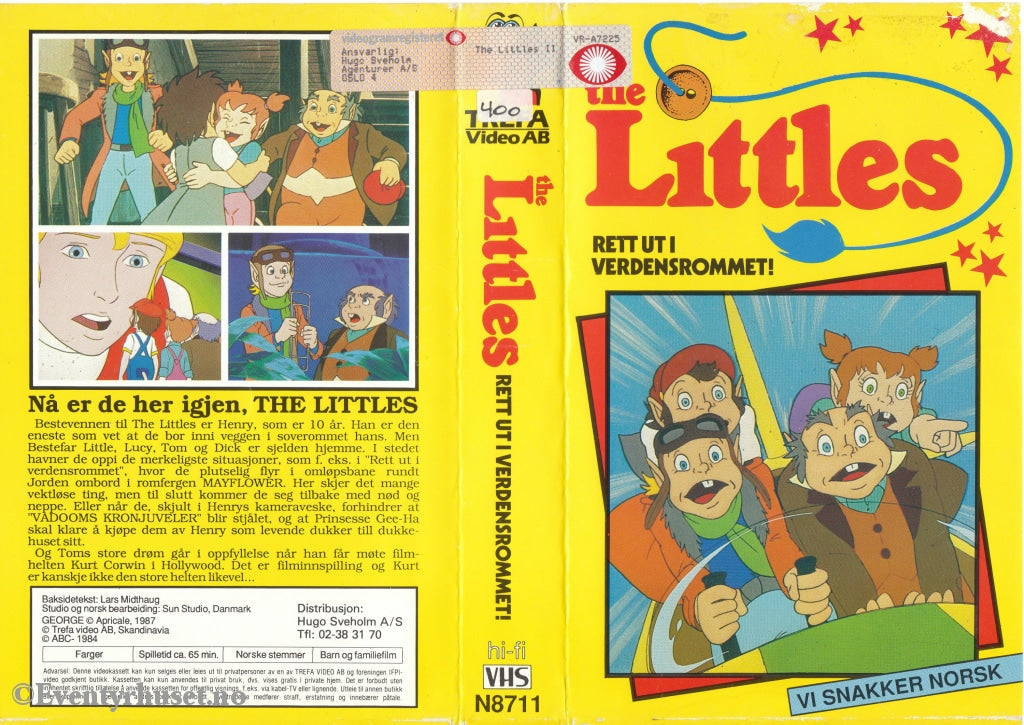 Download / Stream: The Littles - Rett Ut I Verdensrommet! 1984. Vhs Big Box. Norwegian Dubbing.