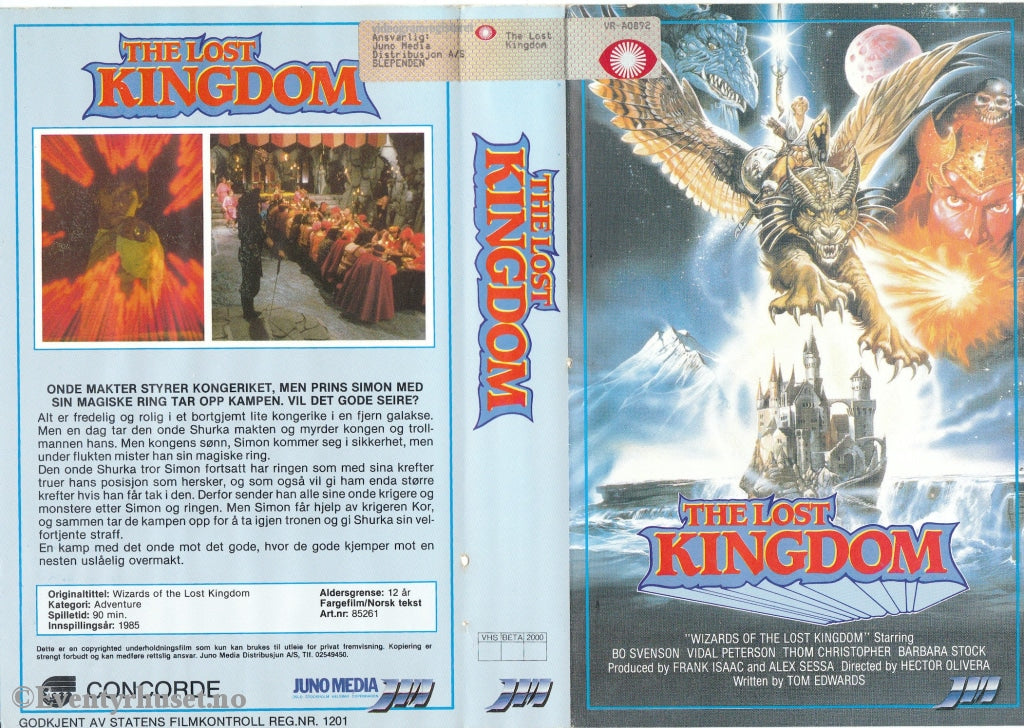 Download / Stream: The Lost Kingdom. 1985. Vhs Big Box. Norwegian Subtitles.