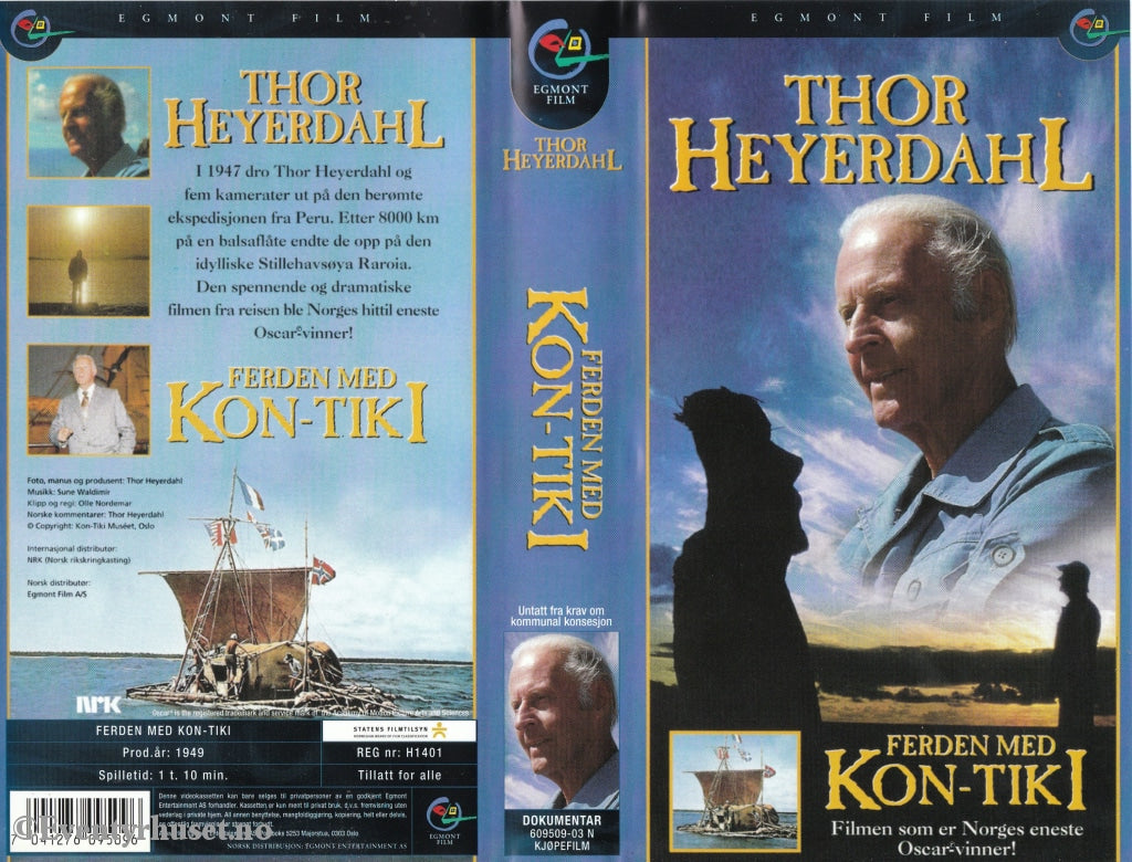 Download / Stream: Thor Heyerdahl - Ferden Med Kon-Tiki (Nrk). 1949. Vhs. Norwegian. Vhs