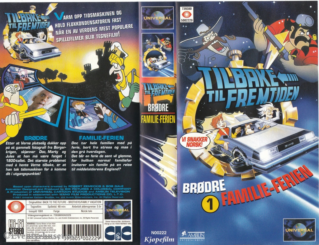 Download / Stream: Tilbake Til Fremtiden. Vol. 1. Familie-Ferien. 1991. Vhs. Norwegian Dubbing. Vhs