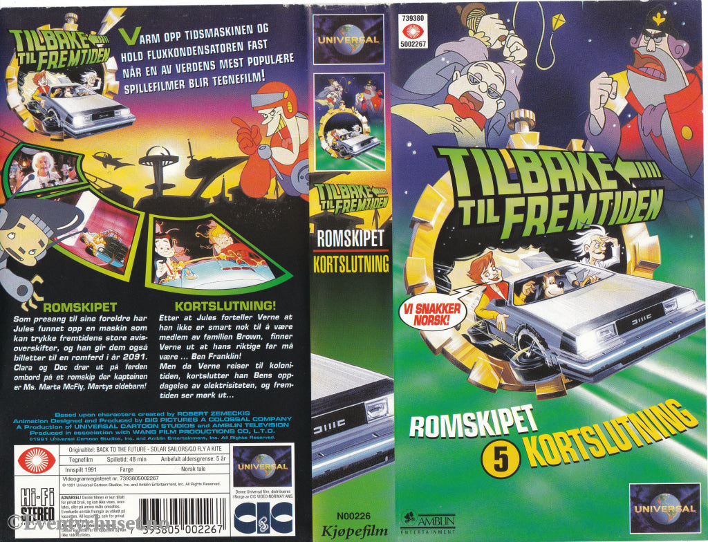 Download / Stream: Tilbake til fremtiden. Vol. 5. Kortslutning. 1991. VHS SB. Norwegian dubbing. VHS