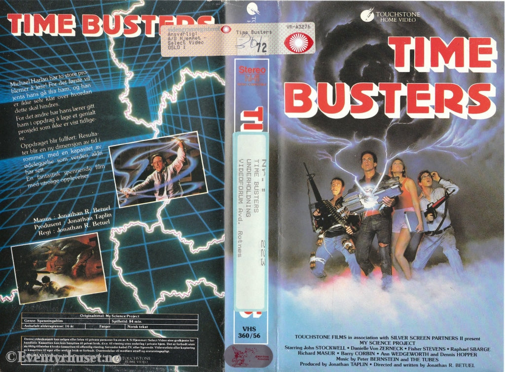 Download / Stream: Time Busters (My Science Project). 1985. Vhs Big Box. Norwegian Subtitles.