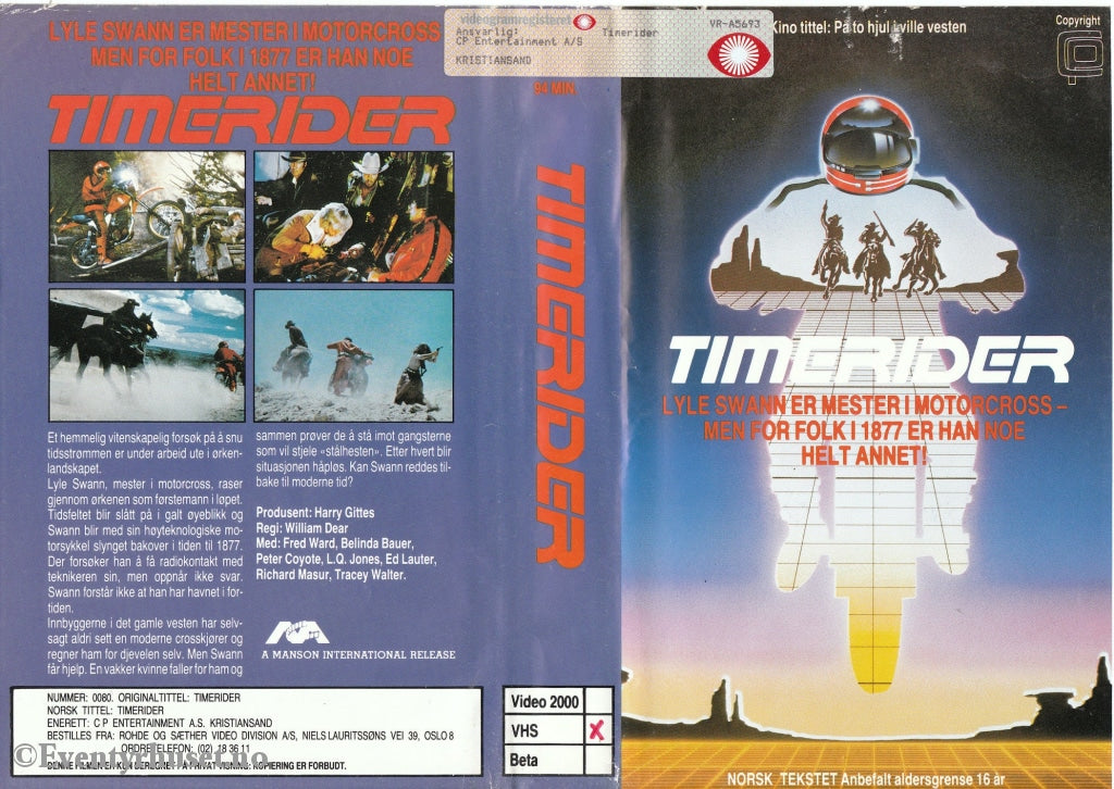 Download / Stream: Timerider. 1982. Vhs Big Box. Norwegian Subtitles.