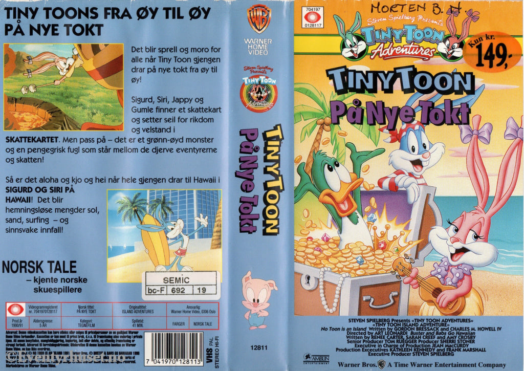 Download / Stream: Tiny Toon - På nye tokt. 1990/91. VHS SB. Norwegian dubbing. VHS