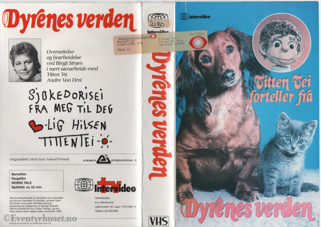 Download / Stream: Titten Tei forteller fra dyrenes verden. VHS Big Box. Norwegian dubbing. VHS