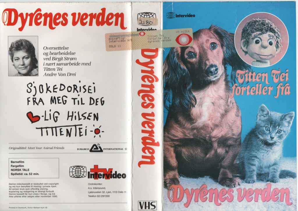 Download / Stream: Titten Tei forteller fra dyrenes verden. VHS Big Box. Norwegian dubbing. VHS