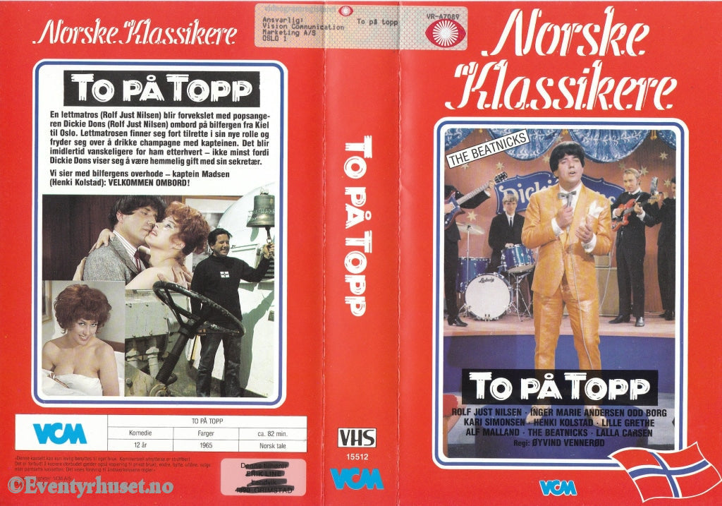 Download / Stream: To På Topp (Norske Klassikere). 1965. Vhs Big Box. Norwegian.