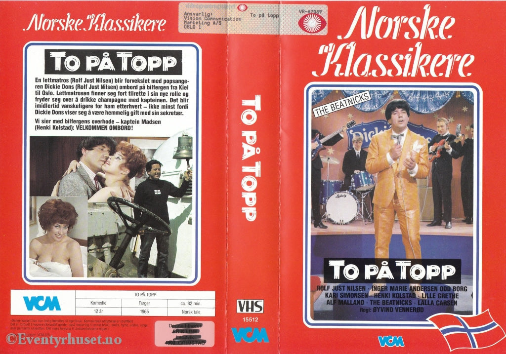 Download / Stream: To På Topp (Norske Klassikere). 1965. Vhs Big Box. Norwegian.