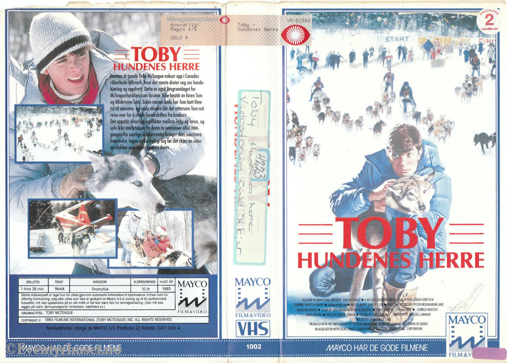 Download / Stream: Toby - Hundenes Herre. 1985. Vhs Big Box. Norwegian Subtitles.