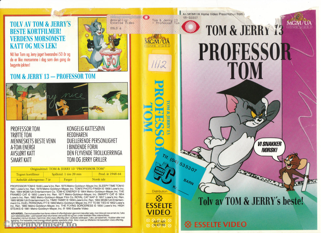 Download / Stream: Tom & Jerry. Vol. 13. 1948-64. Vhs Big Box. Norwegian Subtitles.