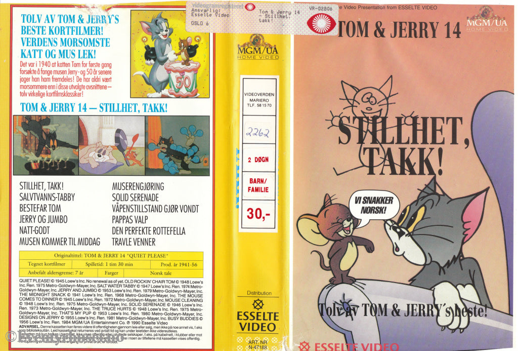 Download / Stream: Tom & Jerry. Vol. 14. 1941-56. Vhs Big Box. Norwegian Subtitles.