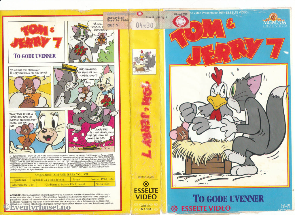 Download / Stream: Tom & Jerry. Vol. 7. 1942-67. Vhs Big Box. Norwegian Subtitles.