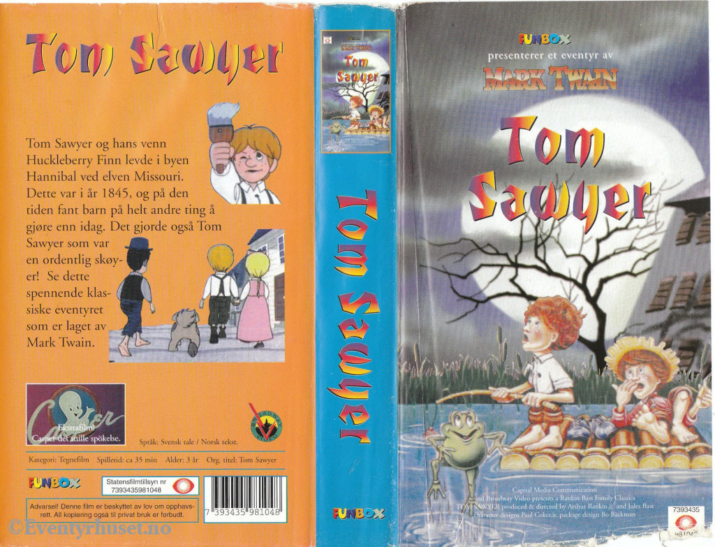 Download / Stream: Tom Sawyer. Vhs. Norwegian Subtitles Swedish Dubbing. Vhs