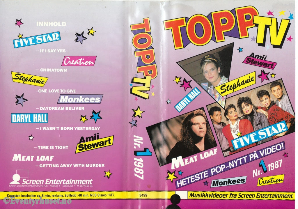 Download / Stream: Topp Tv. 1987. Vol. 1. Vhs Big Box. Norwegian.
