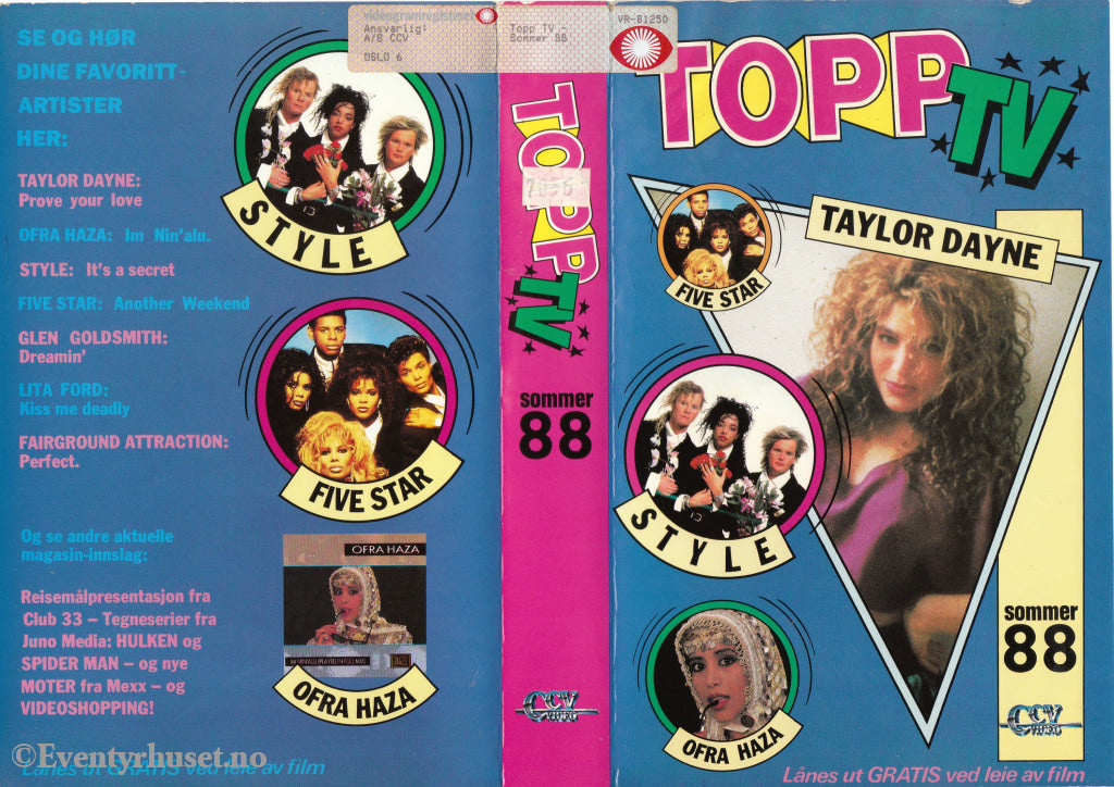 Download / Stream: Topp Tv. Sommer 1988. Vhs Big Box. Norwegian Release.