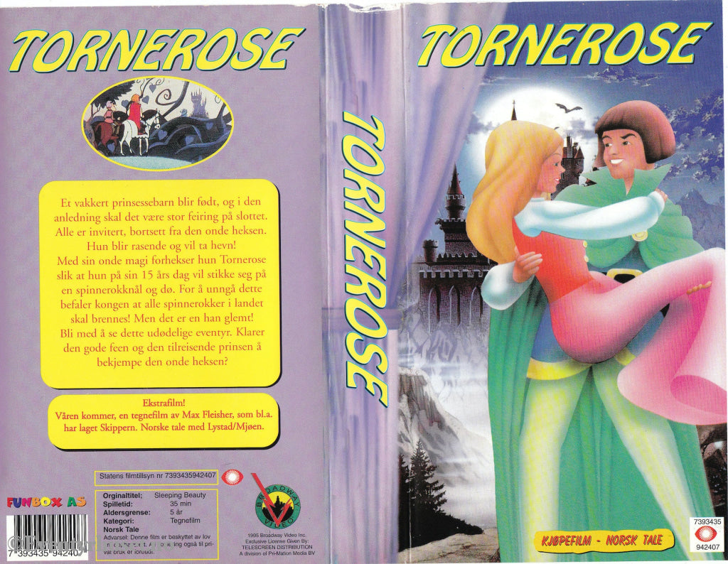 Download / Stream: Tornerose. Vhs. Norwegian Dubbing. Vhs