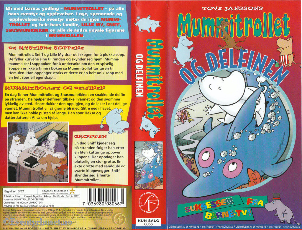 Download / Stream: Tove Jansson´s Mummitrollet - Delfinen Og Flere Episoder (Moomin/mumintrollet).