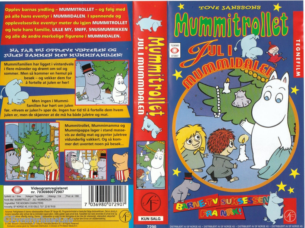 Download / Stream: Tove Jansson´s Mummitrollet - Jul I Mummidalen (Moomin/mumintrollet). Vhs.