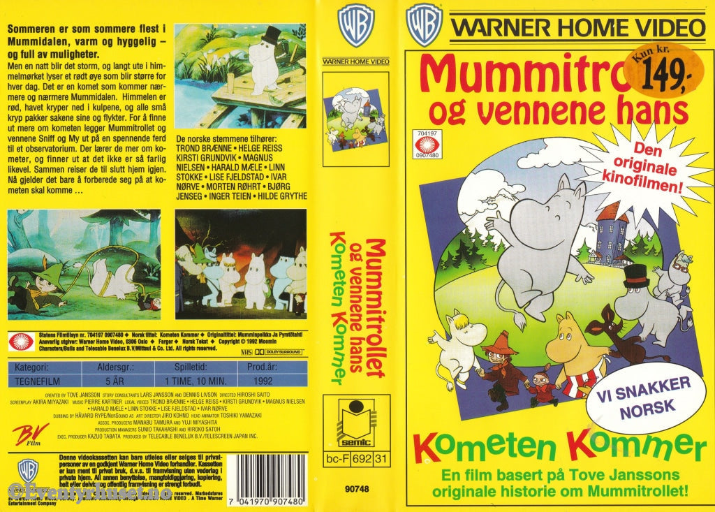 Download / Stream: Tove Jansson´s Mummitrollet Og Vennene Hans - Kometen Kommer